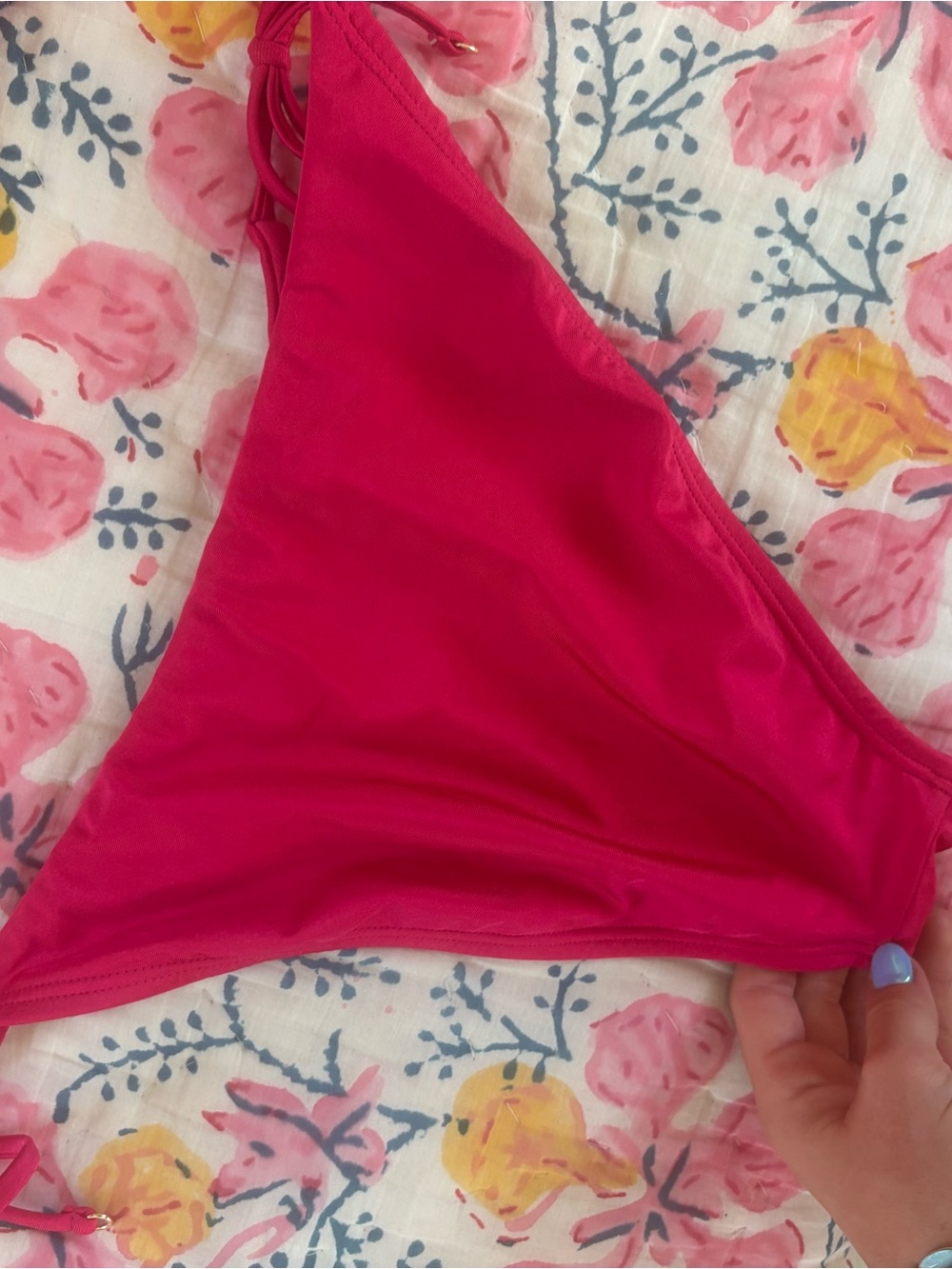 Hot Pink String Bikini Two-Piece - Picture 2 of 4